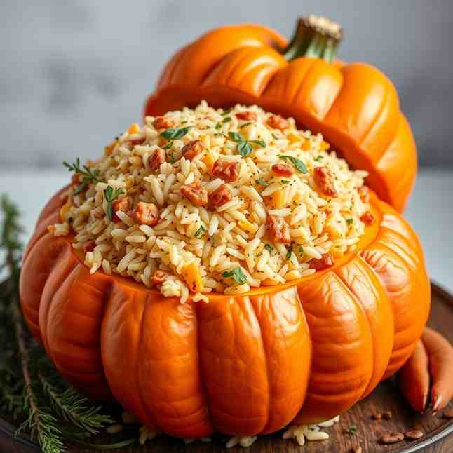 Ghapama (Armenian Stuffed Pumpkin)
